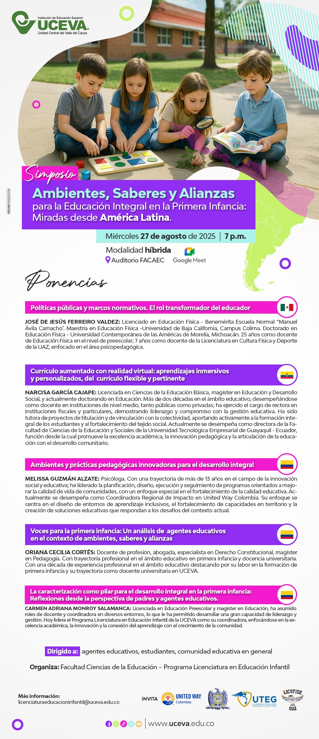 CORREO SIMPOSIO AMBIENTES SABERES Y ALIANZAS PARA LA EDUCACIÓN INTEGRAL EN LA PRIMERA INFANCIA 5